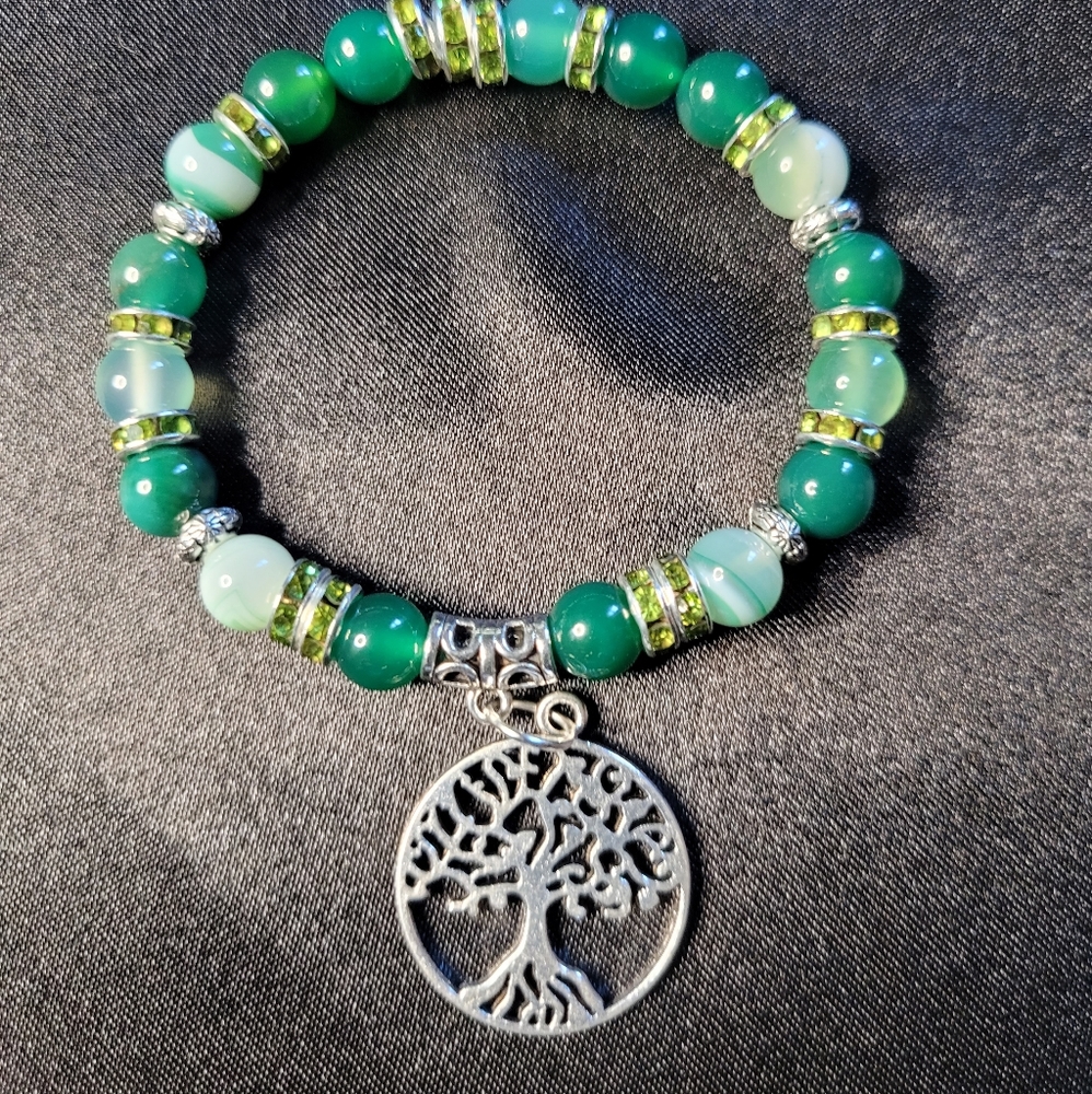 2 for 30 Green Jade healing braclet
